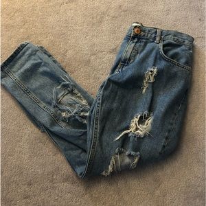 Forever 21 trendy ripped jeans